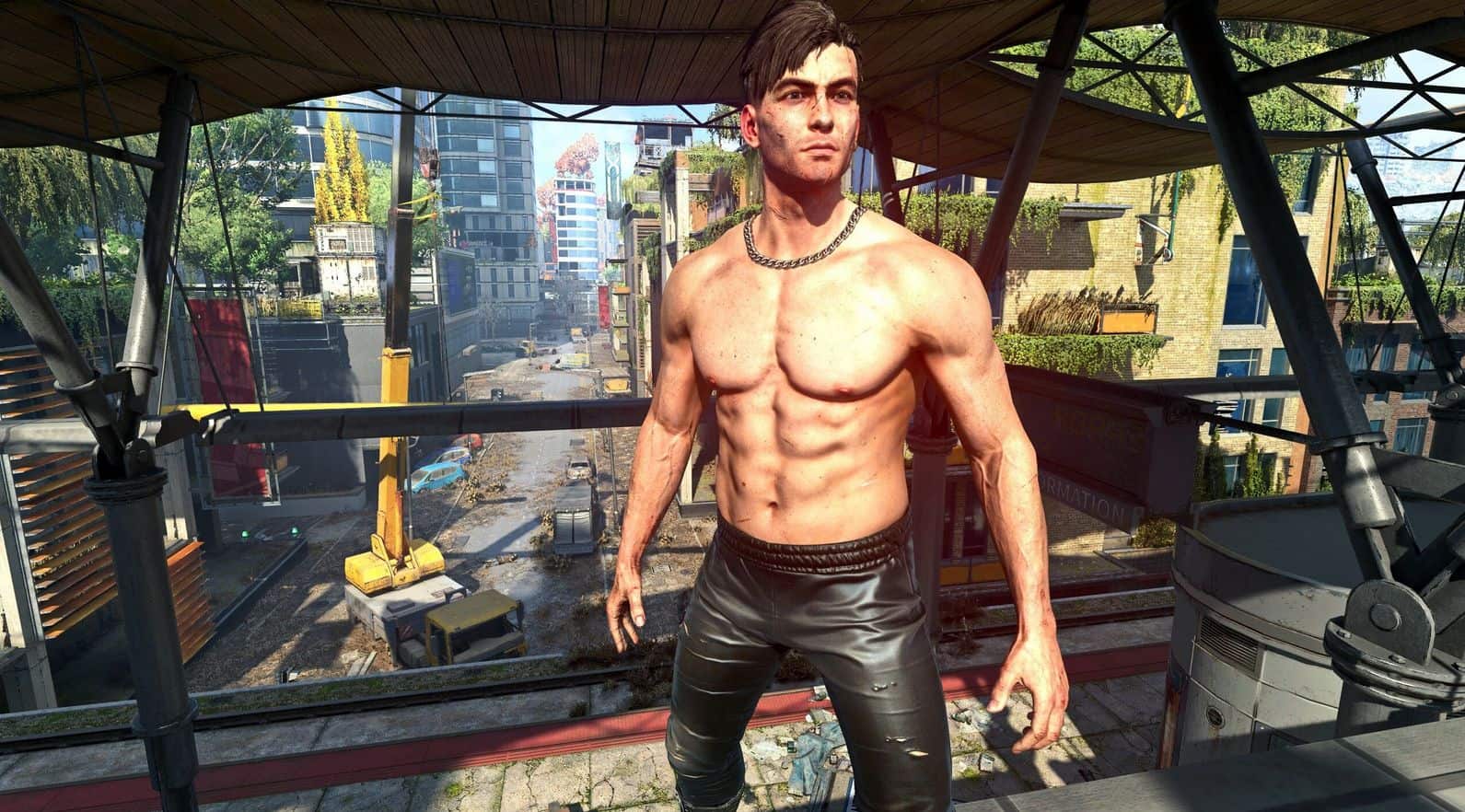 Shirtless Outfit for Aiden | Dying Light 2 Mod